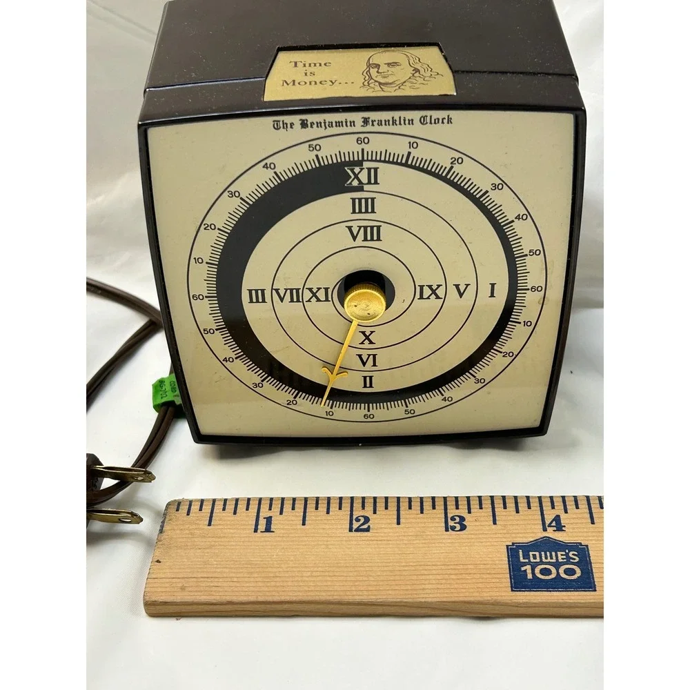 Vintage Benjamin Franklin Clock Paragon Electric BFC1-0 Single Hand Boxed USA